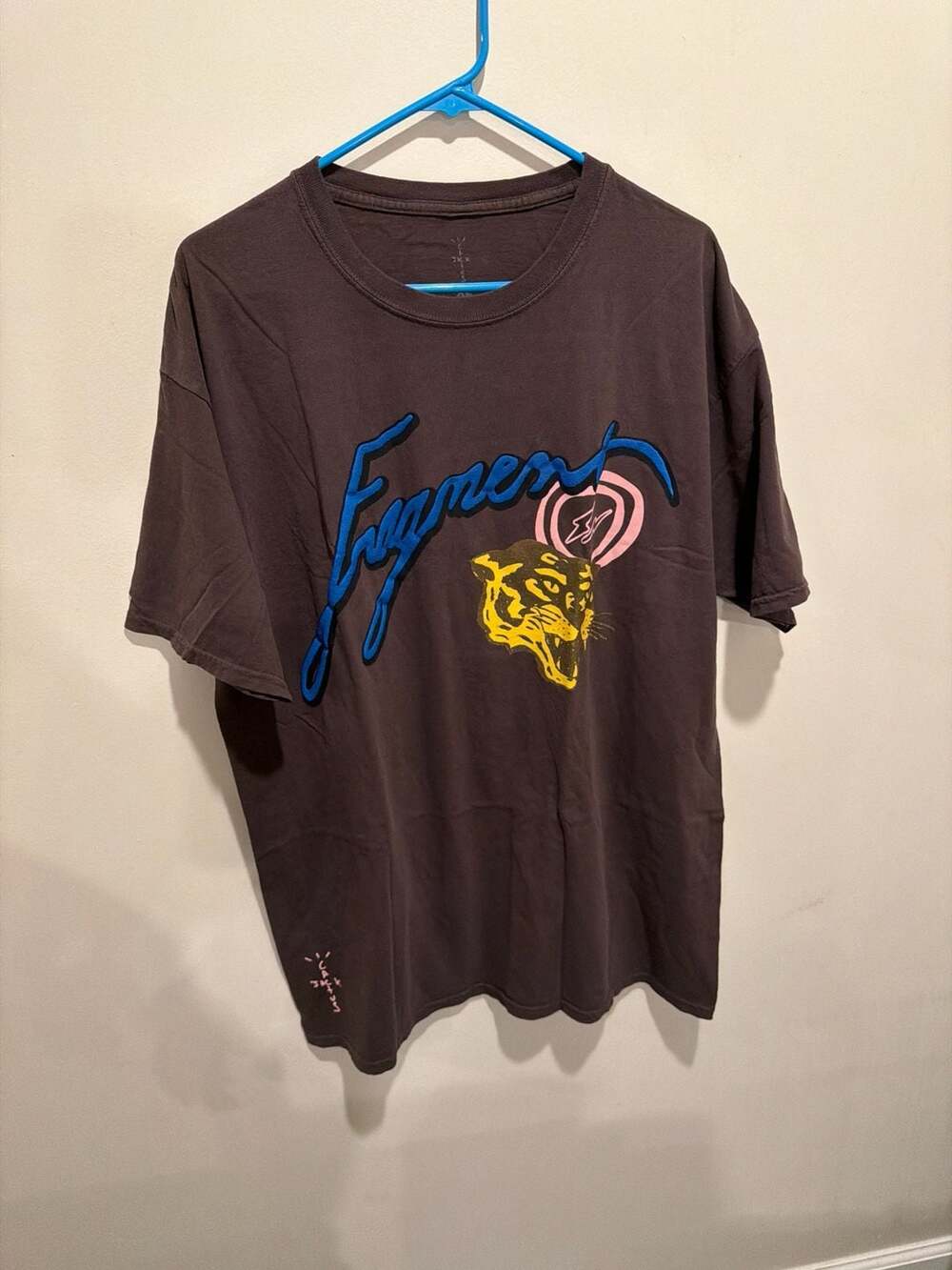 Cactus Jack x Fragment Design Icons Tiger T-Shirt Brown Size XL